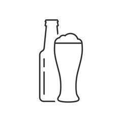Bottle and glass of beer