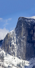Close up of Half Dome from Clouds Rest in Yosemite