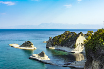 Cape Drastis in the island of Corfu in Greece