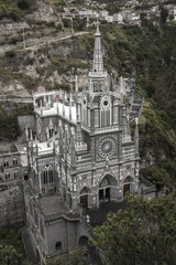 Top view of the Ipiales Basilica