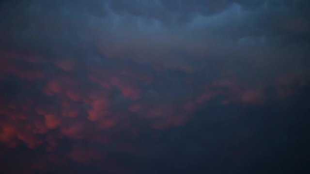 Colorful Sunset Clouds. Time Lapse