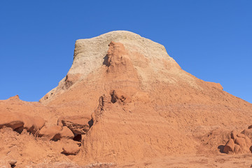 Fototapeta na wymiar Multi-layered Colorful Butte in the Desert