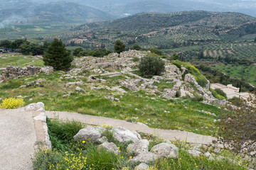 Fototapeta na wymiar Mycenae archaeological site in Greece