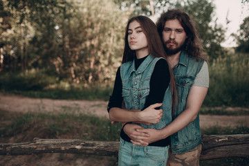 Young adult pair. Man and woman.