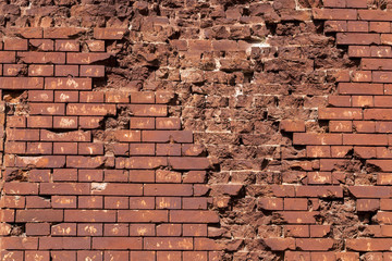 old damaged wall