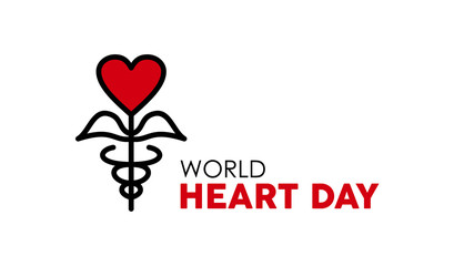 World Heart Day design for health care and love