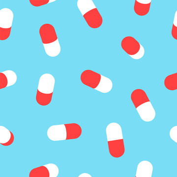 Medicine pill pattern background for health