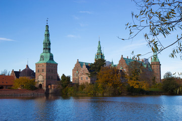Obraz premium Frederiksborg castle in Hillerod, Denmark