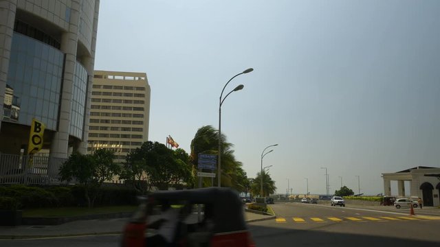 Colombo Galleface abd Fort traffic.