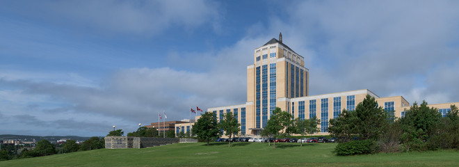 Exterior of the Confederation Building in St. John's, Newfoundland and Labrador