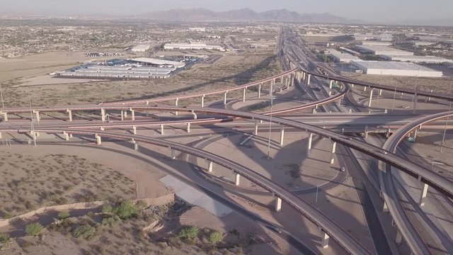 Loop 375 and Interstate 10 Junciton. East El Paso Spaghetti Bowl