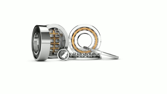 3D animation of a set of bearings.