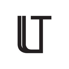LT logo letter design