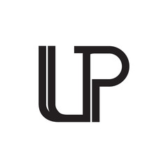 LP logo, UP logo letter design