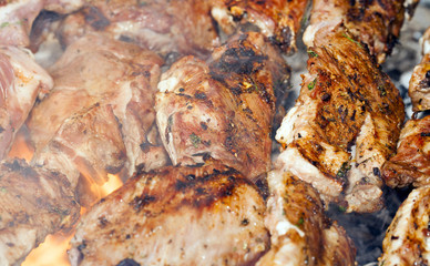 barbecue fresh pork