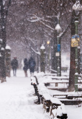 Winter with snow in Berlin, Germany