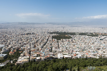 At the top of Mount Lycabettus, Athens in Greece