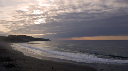 Landscape of Frejulfe beach near Puerto de Vega - Asturias, Spain