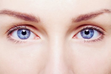 Eyes of young woman, close-up