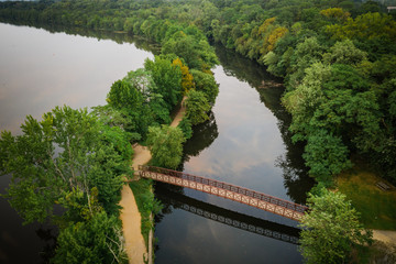 Fototapeta premium Aerial of Princeton New Jersey