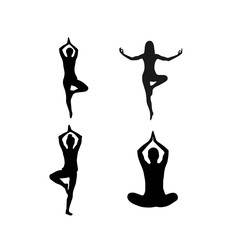 Fototapeta premium yoga logo template