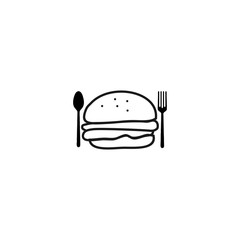burger logo template