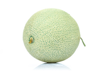 Fresh melon isolated on white background.