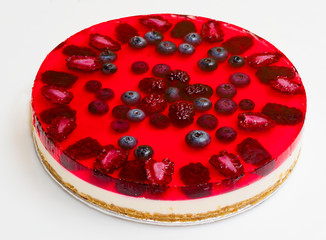 Cheesecake with wild berries
