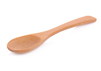 Wooden spoon  isolated on white background