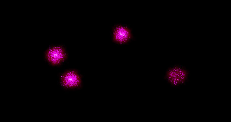 Fireworks on a black background