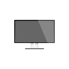 motior lcd display isolated on white background,  vector illustration.