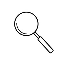 magnifier icon. vector illustration