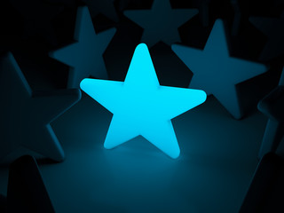 Light star symbol background