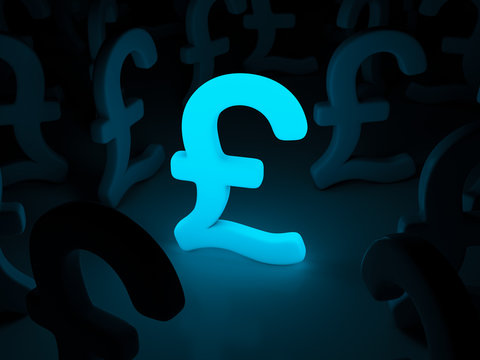 Light pound symbol background