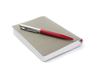 notebook at white background