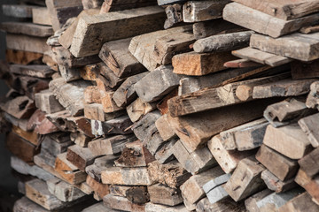 Pile Wood for construction