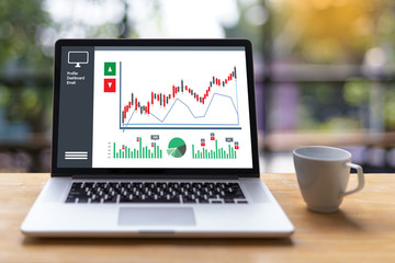 Fototapeta premium business man work chart schedule or planning financial report data