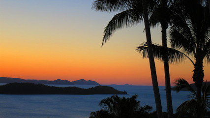 Fototapeta na wymiar Sunset in Hamilton Island, Queensland, Australia