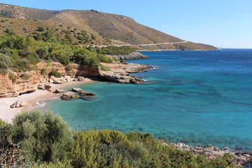Obraz premium Beautiful landscape of a coast in Datca