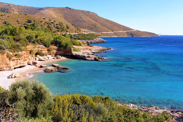 Obraz premium Beautiful landscape of a coast in Datca