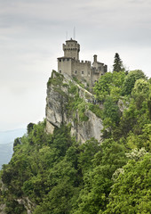 Fototapeta na wymiar Fortress Cesta in San Marino