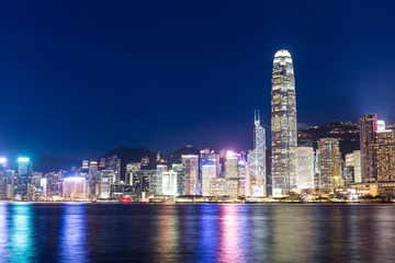 Fototapeta na wymiar Hong Kong landmark at night