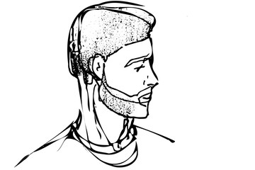 for a portrait of a handsome man with a beard