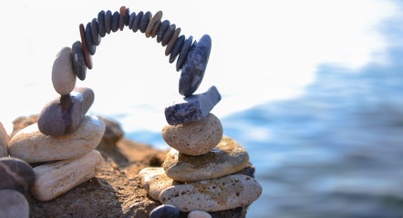 zen stones, creative design practice and peace