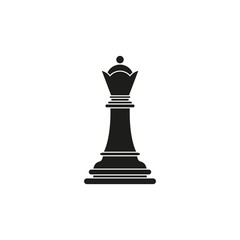 Queen of chess icon black toy success