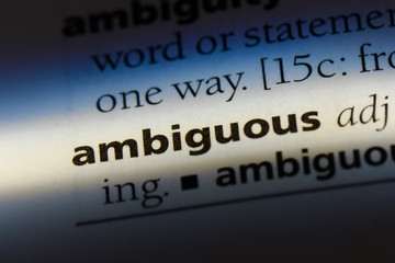 ambiguous