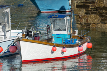 Fototapeta na wymiar Newquay Harbour Fishing Boat -3