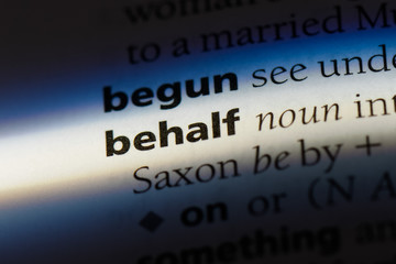 Obraz premium behalf