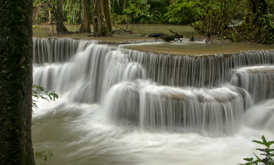 huai mae khamin waterfall kanchanaburi