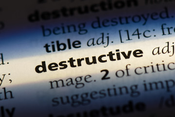 Obraz premium destructive